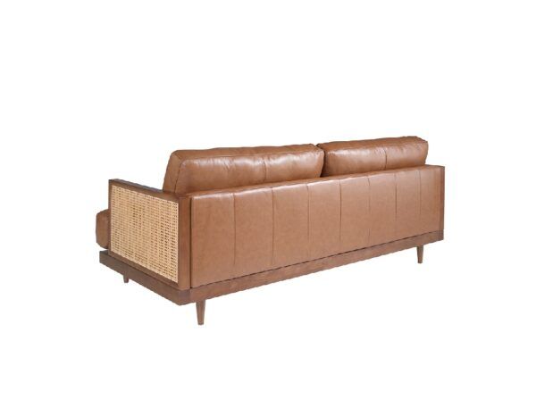 6177 sofa 3P piel marron nogal rattan sofa angel cerda 2 escaled