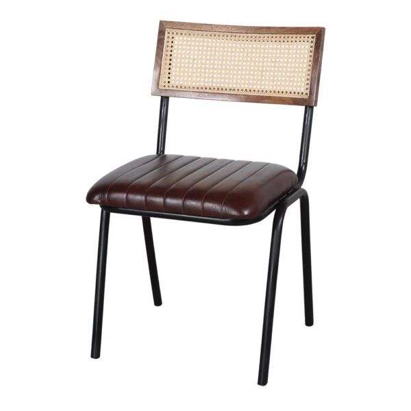 misterwils silla metal piel vancouver maxi marron 1