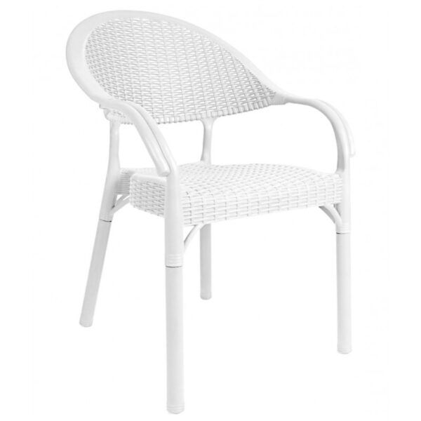 sillon torremolinos apilable polipropileno blanco