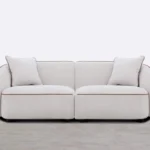 sofa modular de 2 piezas esquineras de tela ilham