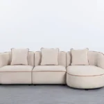 sofa modular de 2 piezas sillon de tela ilham