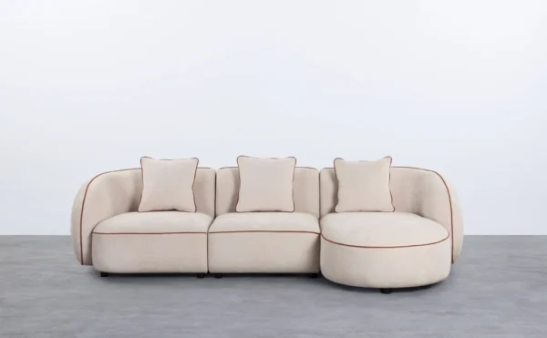 sofa modular de 2 piezas sillon de tela ilham