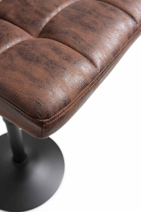 taburete loft polipiel marron vintage (4)
