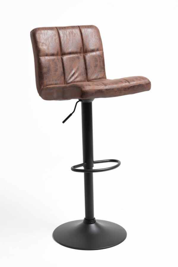 taburete loft polipiel marron vintage