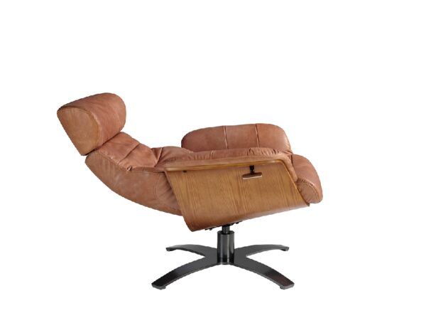 5083 sillon giratorio relax moderno camel acero pulido armchair angel cerda 5 escaled
