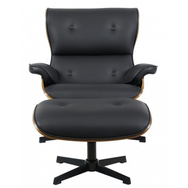 butaca con ottoman america madera metal similpiel negra (1)