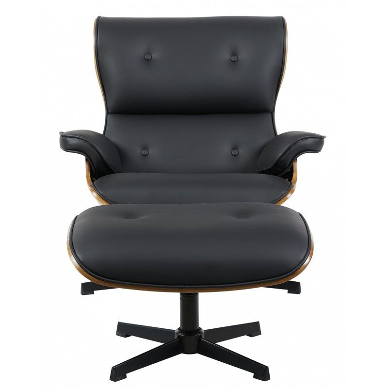 butaca con ottoman america madera metal similpiel negra (1)