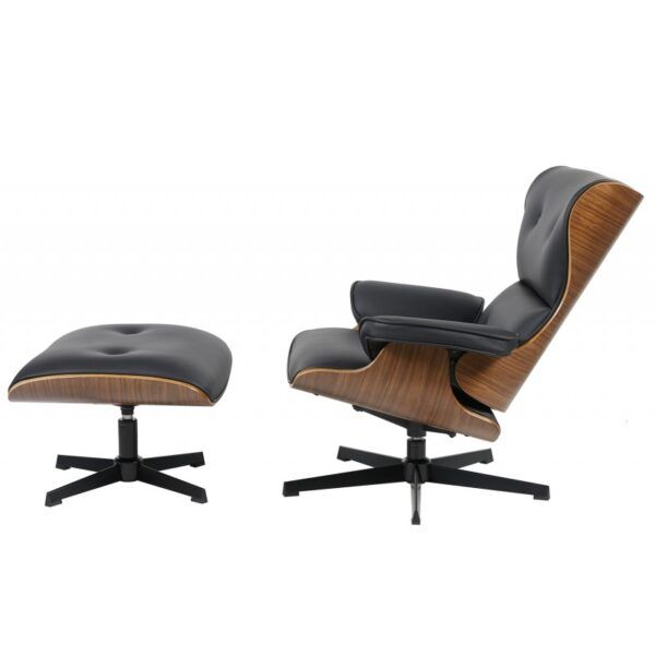 butaca con ottoman america madera metal similpiel negra (2)