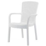 sillon aruba apilable polipropileno blanco