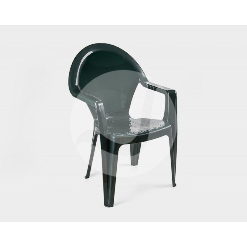 sillon cls monoblock apilable verde
