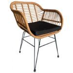 sillon kuala metal ratan beige cojin negro (1)