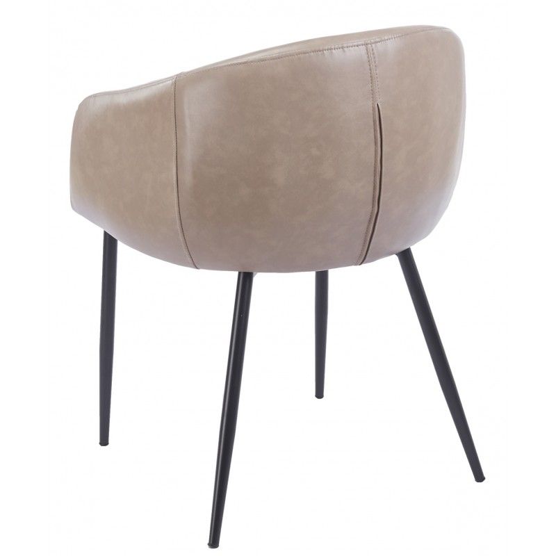 sillon pelayo metal similpiel vintage gris (3)