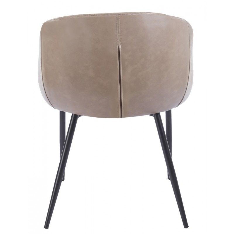 sillon pelayo metal similpiel vintage gris (4)