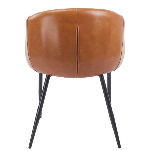 sillon pelayo metal similpiel vintage marron (3)