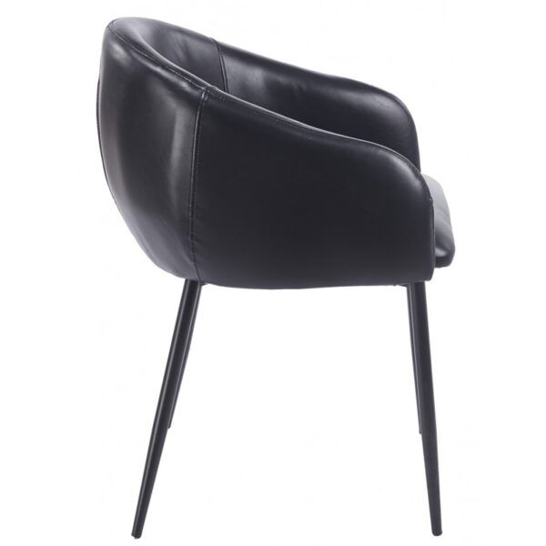 sillon pelayo metal similpiel vintage negra (2)