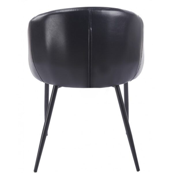 sillon pelayo metal similpiel vintage negra (3)