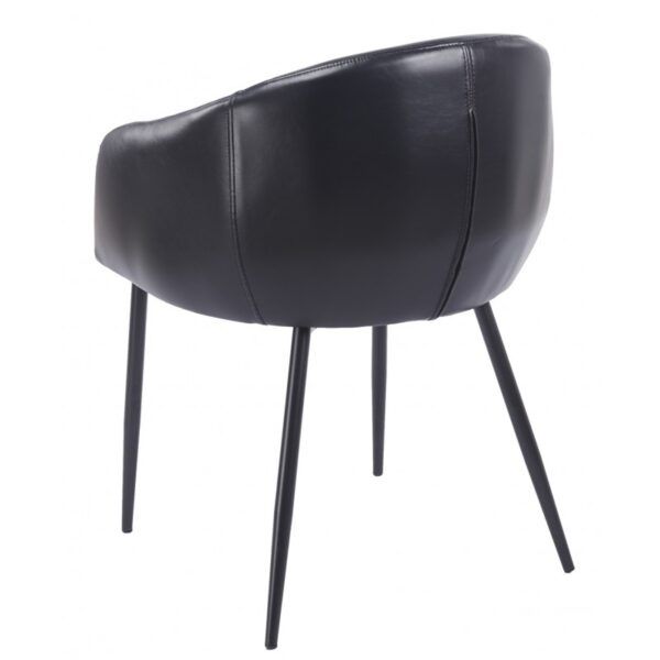 sillon pelayo metal similpiel vintage negra (4)