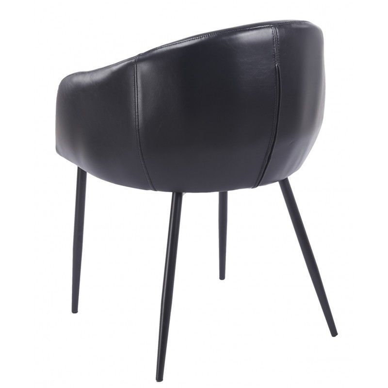 sillon pelayo metal similpiel vintage negra (4)