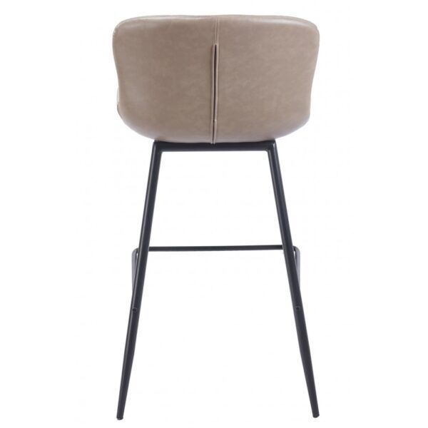 taburete samper metal similpiel vintage gris (3)