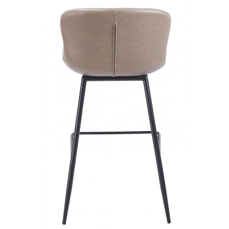 taburete samper metal similpiel vintage gris (3)
