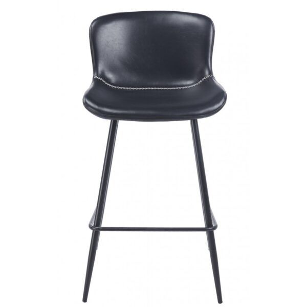 taburete samper metal similpiel vintage negra (1)