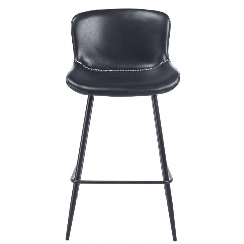 taburete samper metal similpiel vintage negra (1)