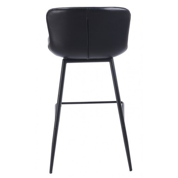 taburete samper metal similpiel vintage negra (3)