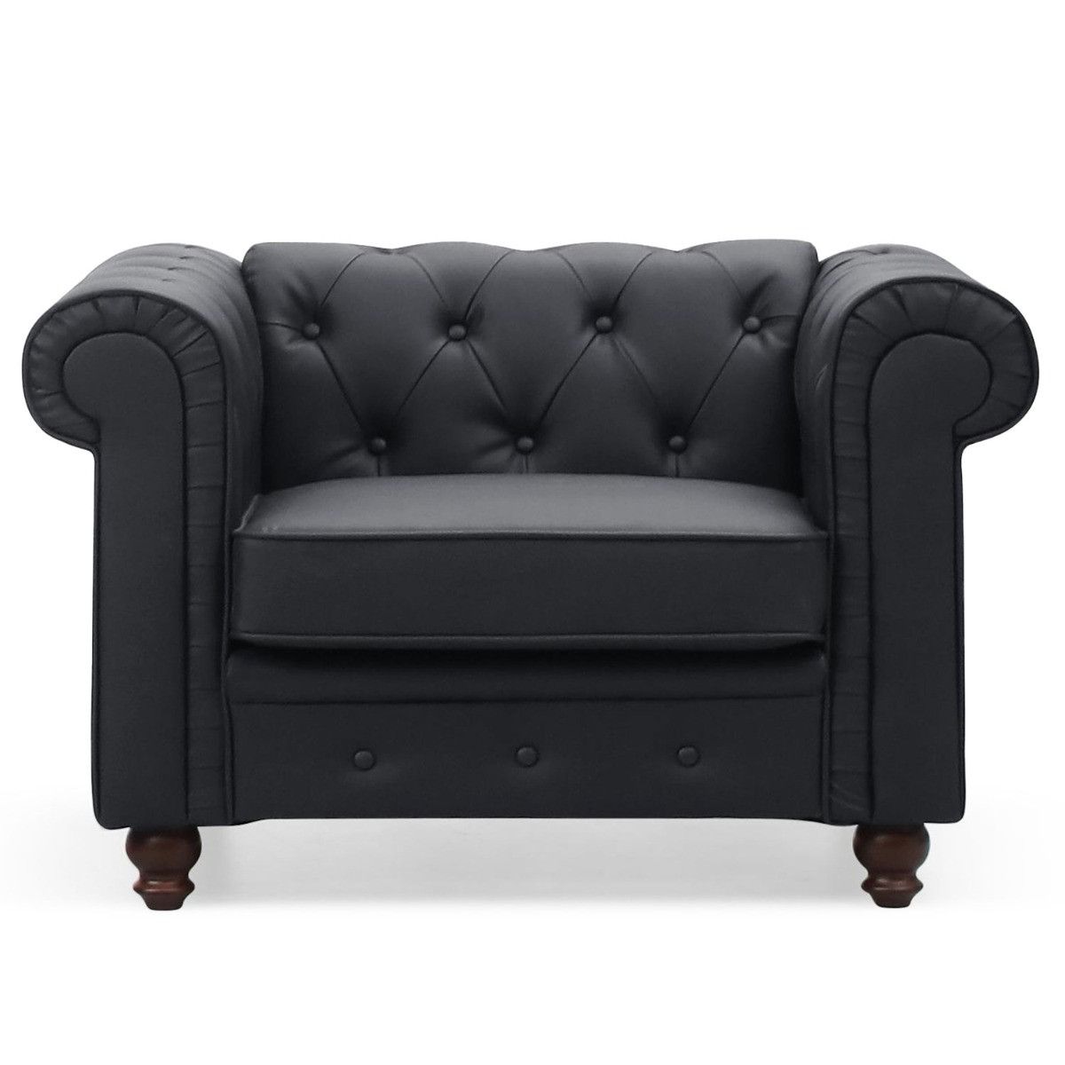 chesterfield a605 simili noir face