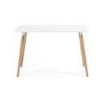 mesa nury madera tapa lacada blanca 120 x 80 cms