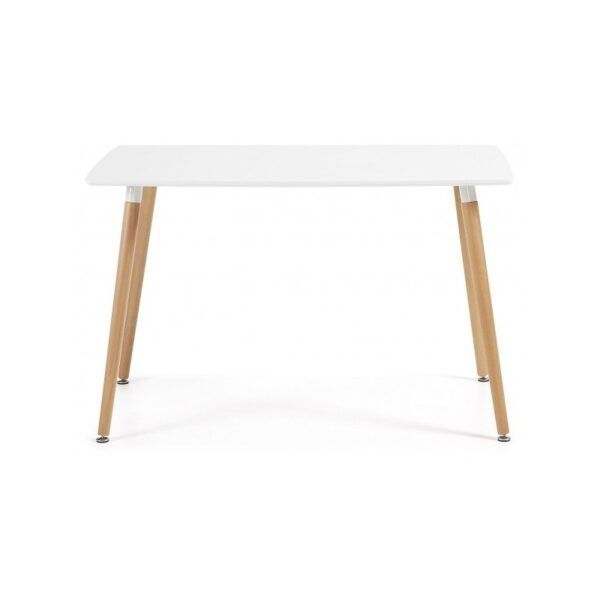 mesa nury madera tapa lacada blanca 120 x 80 cms
