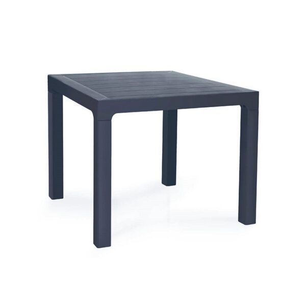 mesa tropical lisa polipropileno antracita 80 x 80 cms
