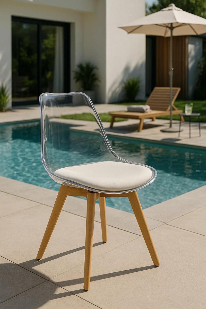 silla mona transparente asiento