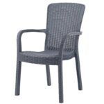 sillon aruba apilable polipropileno gris
