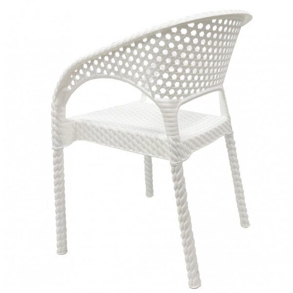 sillon calvin apilable polipropileno blanco