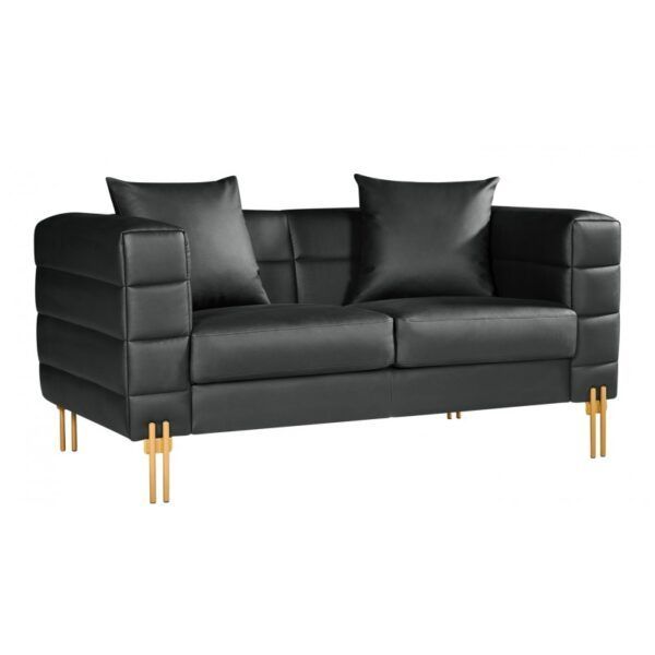 sofa larios 2 plazas tapizado similpiel negra.jpg REF. 252.SLAR2SNE