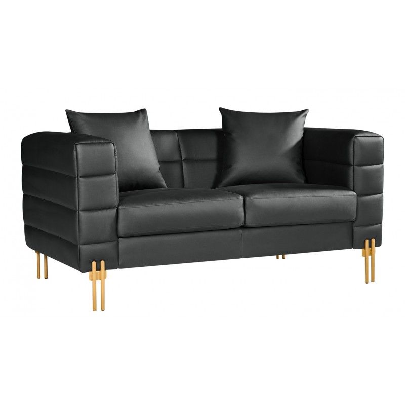 sofa larios 2 plazas tapizado similpiel negra.jpg REF. 252.SLAR2SNE