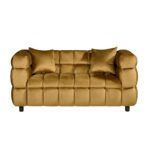 sofa loring 2 plazas tejido velvet camel 34