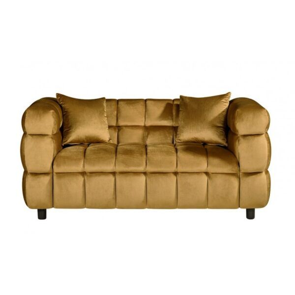 sofa loring 2 plazas tejido velvet camel 34