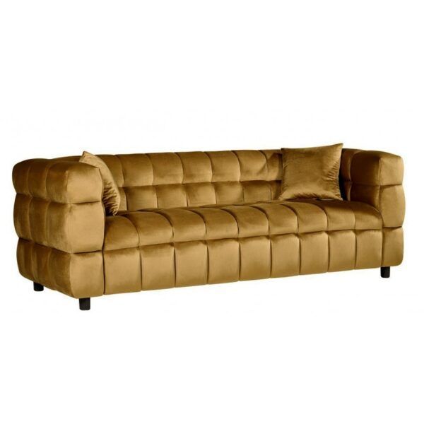 sofa loring 3 plazas tejido velvet camel 34