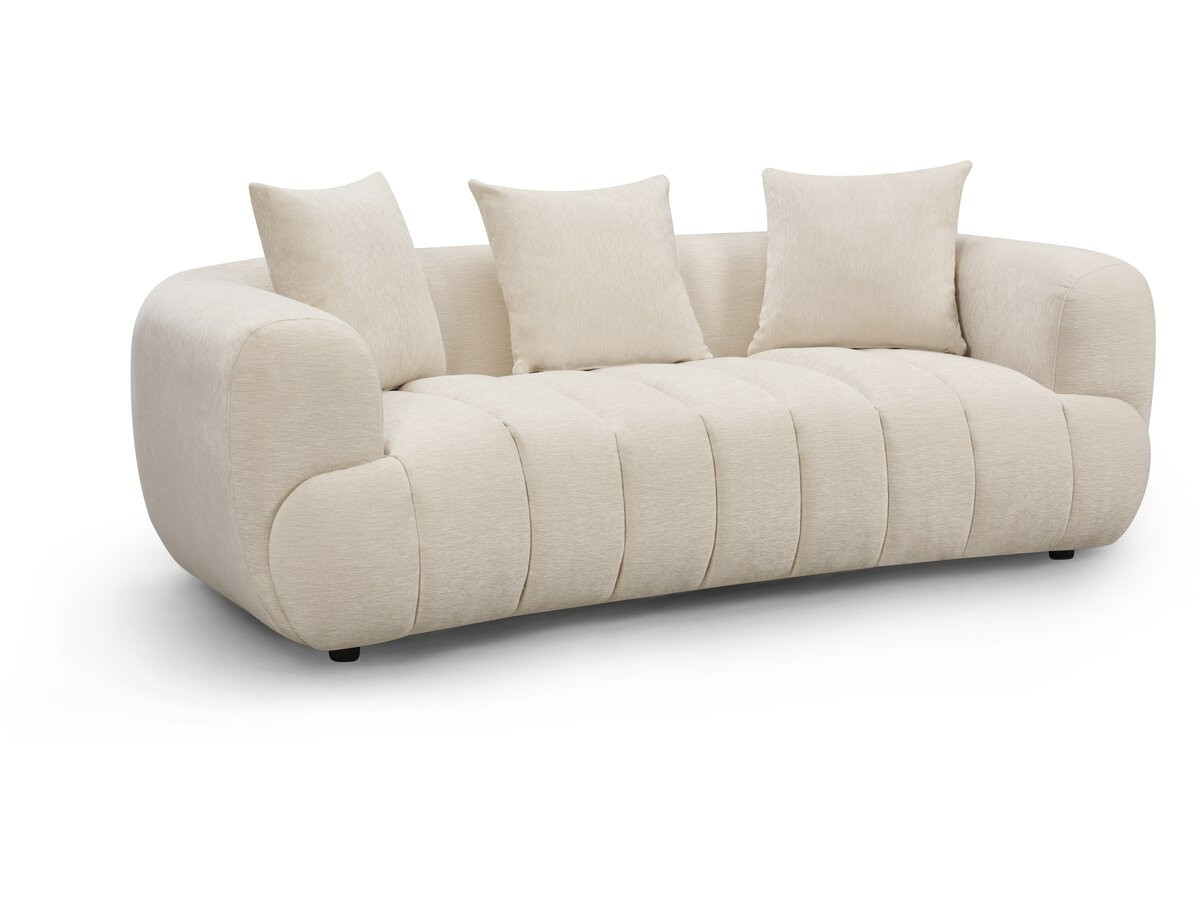 sofa recto la fayette 3 plazas beige