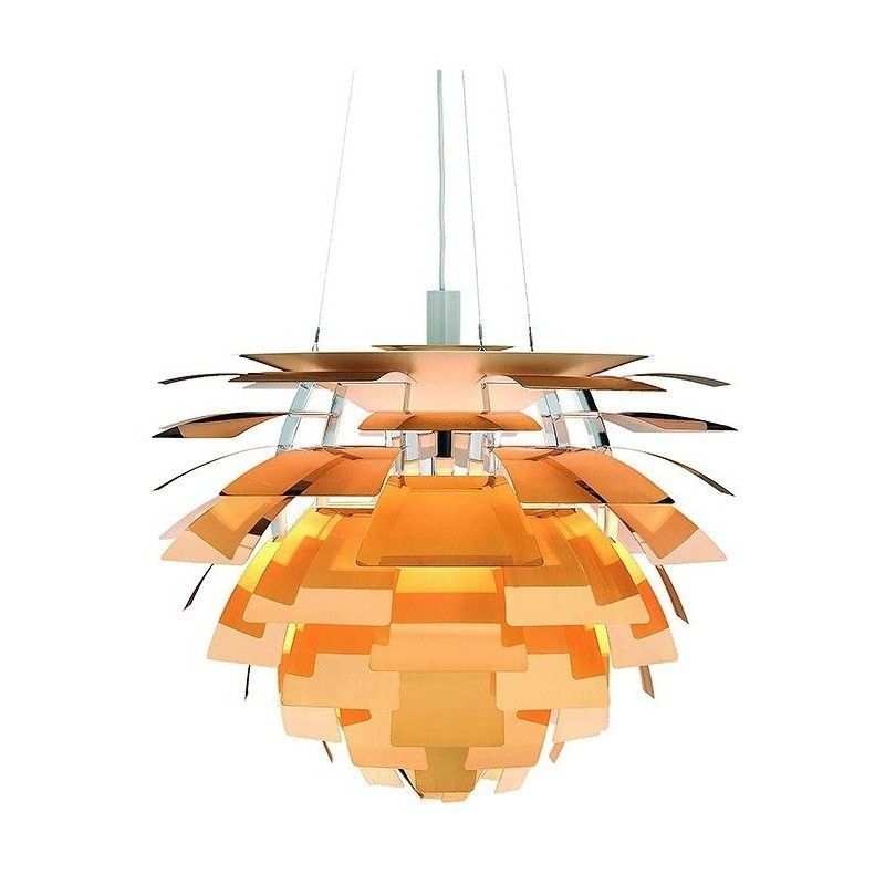 lampara artic aluminio dorada 48 cms de diametro (1)