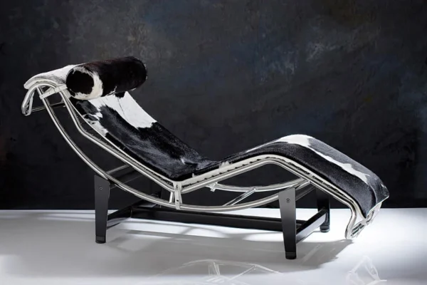 Muebles Chaise Longue piel de vaca natural