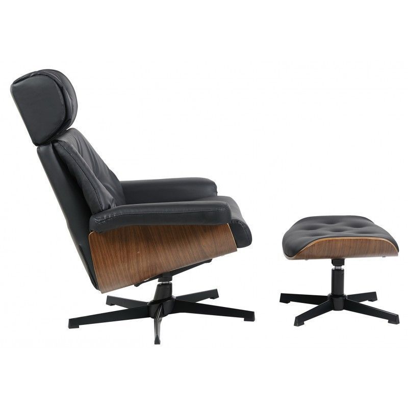 butaca con ottoman europa madera metal similpiel negra (2)