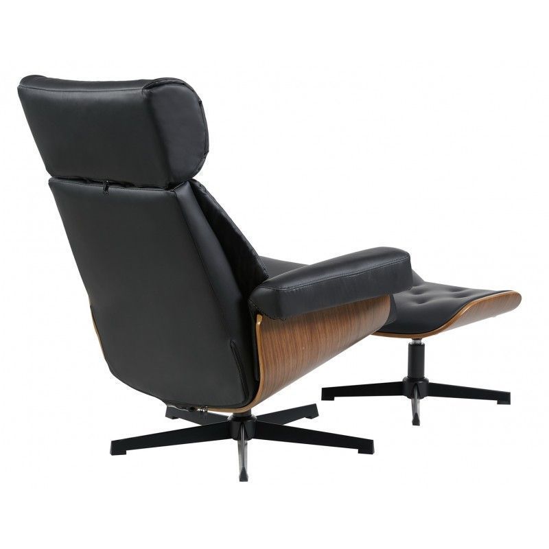 butaca con ottoman europa madera metal similpiel negra (3)