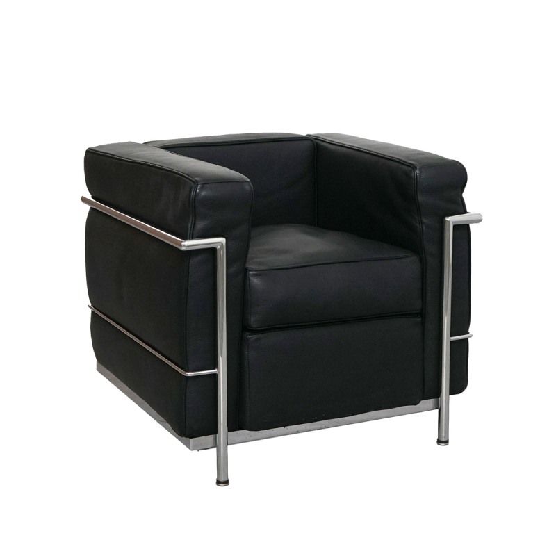 sillon individual piel negra lecor de kunna (1)