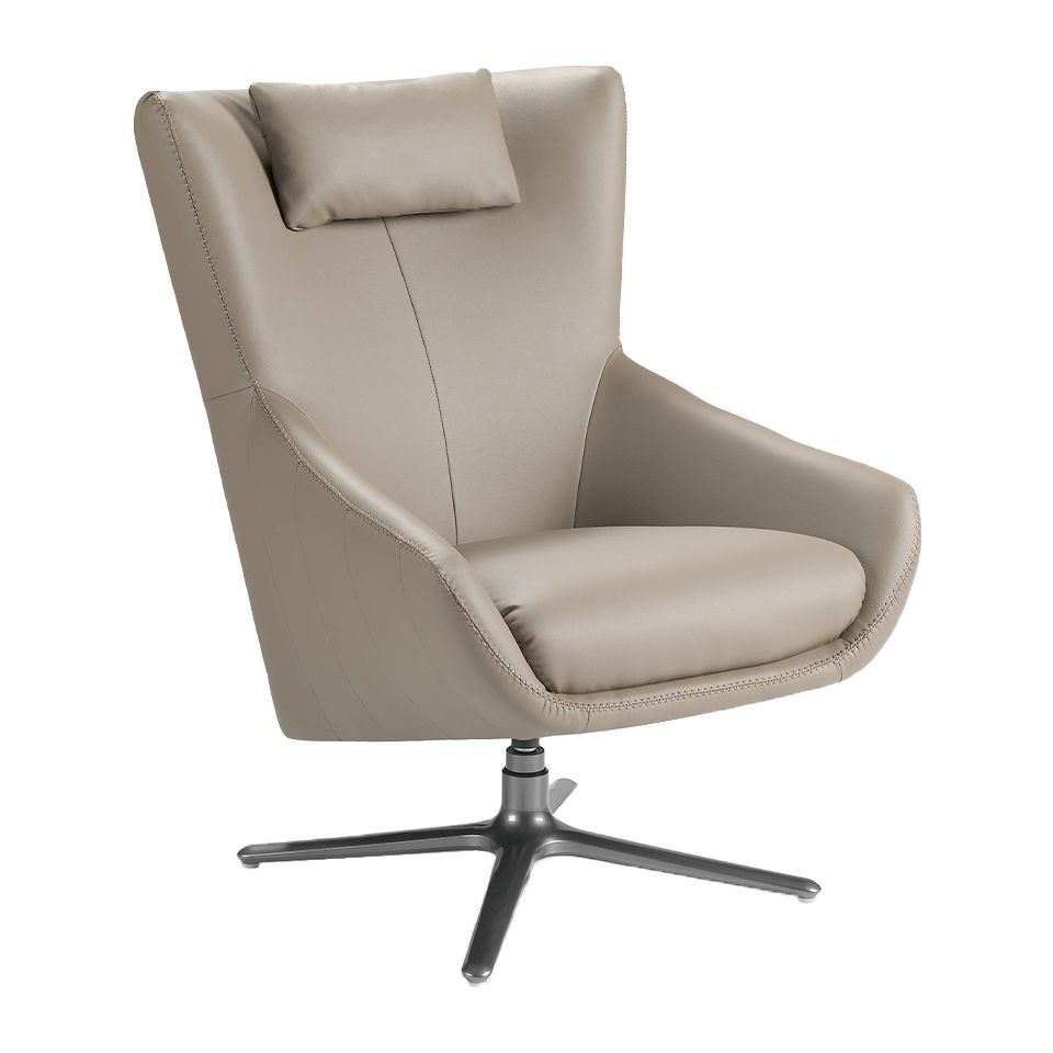 5044 sillon giratorio polipiel vison acero armchair angel cerda 1