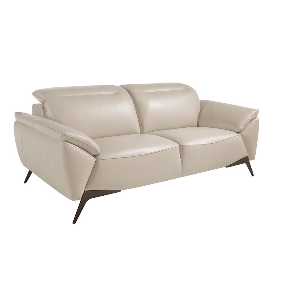 6131 sofa 2 plazas piel topo acero negro sofa angel cerda 1