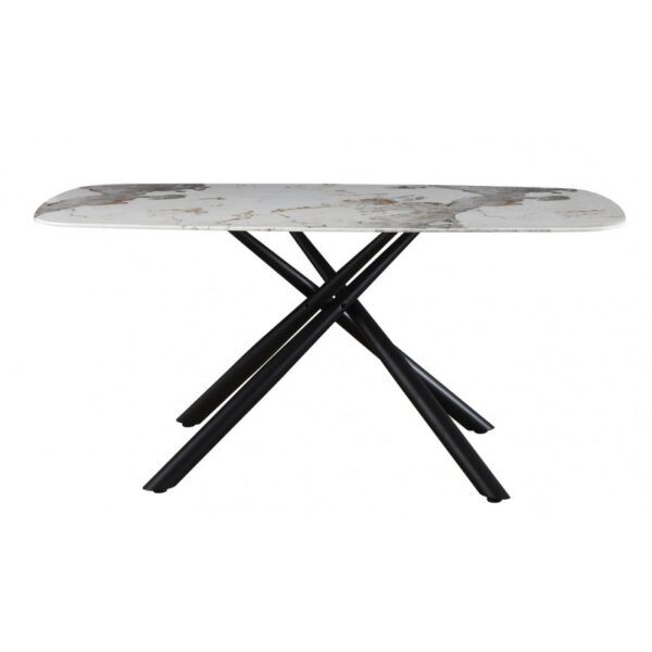 mesa jazz metal negro tapa de cristal templado 160x90 cms (1)