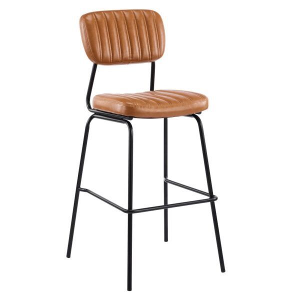 taburete nuremberg metal similpiel marron.jpg TABURETE NURENBER