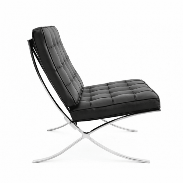 silla barna t diseno acero inoxidable similpiel negra (1)
